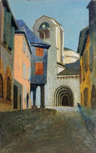 Peinture huile sur carton - huile,