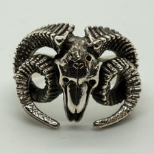 Ram tête bague mort - mort, .925