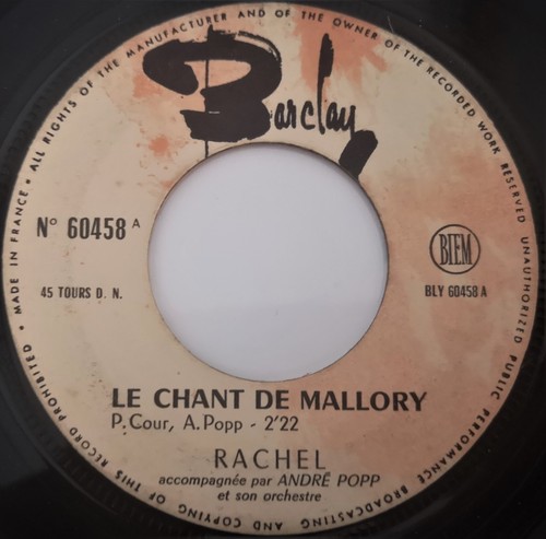 Juke box rachel - 45, le