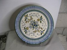 Très beau grand plat à tarte Faïence Rochefort en terre par Taillandier