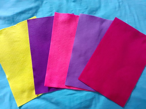 Lot feuilles de feutrine - de,