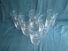 6 verres à bière,half