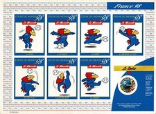 1998 France Feuille Coupe Du