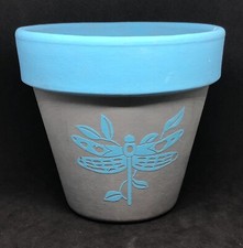 Personalized Dragonfly Succulent Planter, Flower Pot, Herb Garden Planters