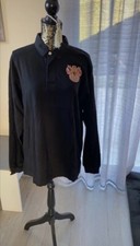 Polo de Rugby manche Longue Serge BLANCO TBE Noir Taille XL