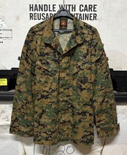 GENUINE USMC MCCUU MARPAT WOODLAND BLOUSE JACKET EX COND !!!! MEDIUM LONG