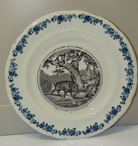 Ancienne assiette dessert - *ancienne,