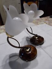 2 APPLIQUES BAKELITE ET VERRE
