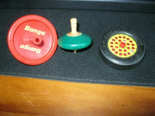 Ancien toupie banga bois - ancien,