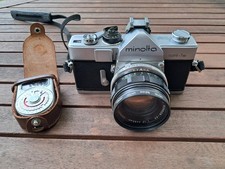 MINOLTA SR 1S AVEC MC ROKKOR PF 55MM 1: 1.7 CELLULE MINETTE TESTE FONCTIONNEL