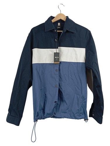 Boss blouson homme bleu rayé - bleu,