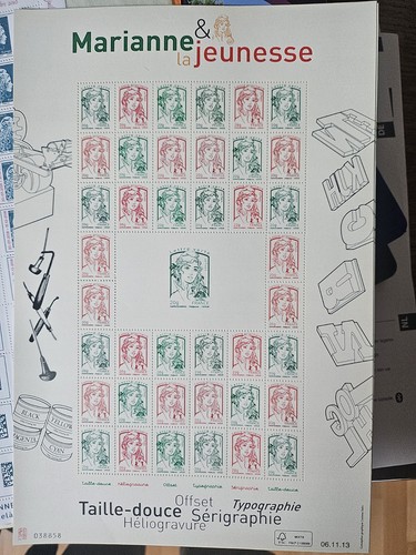 Feuille france f4774a timbres - feuille,
