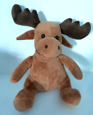 SC. Doudou peluche CASA RENNE Elan cerf caribou marron beige TRES BON ETAT