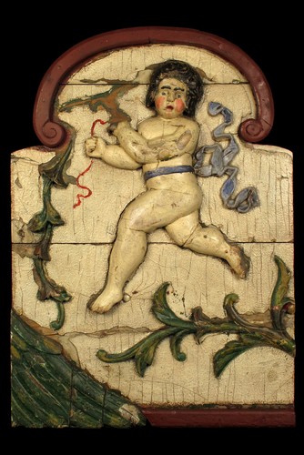 Ancien panneau sculpture bois - panneau,,