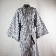 hommes carreaux Kimono Yukata COTON JAPONAIS peignoir robe de chambre pyjama