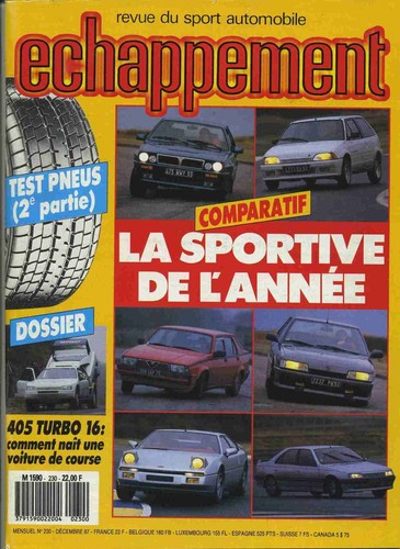 Echappement 230 1987 - echappement, 12/1987