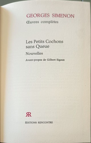 Georges simenon oeuvres - georges,
