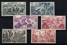 Colonie - Guadeloupe , YV PA 7 à 12 N* MH complète , Cote 15 Euros (RC506)