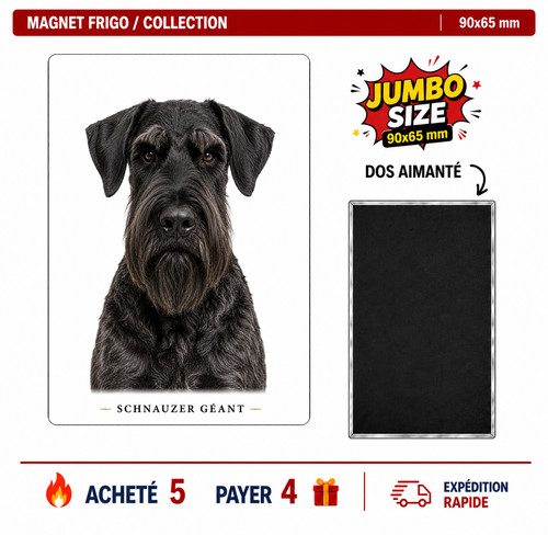 Magnet schnauzer géant 90x65 - magnet,