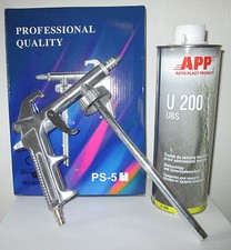 1 pistolet pulverisation + 2 cartouches anti gravillon blanc peinture automobile