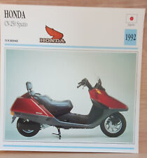 Carte moto HONDA CN 250 SPAZIO collection Atlas motorbike