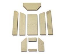 Habillage de foyer pour poêles à cheminée Seeland de Justus plaques kit