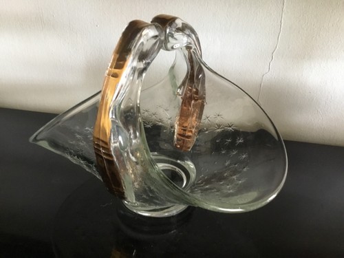 Panier verre ciselé - en,