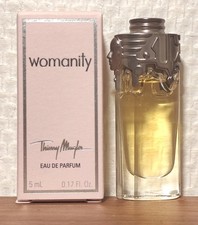 Eau de Parfum Womanity de Thierry Mugler 5 ml. Boite. Plein. Parfait état