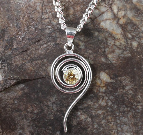 Pendentif sautoir solitaire - pendentif,
