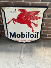 plaque émaillée Mobiloil