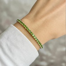 Péridot Tennis Bracelet Main