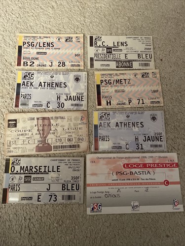 Lot tickets billets psg - billets,