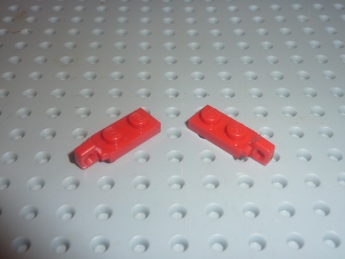 Lego red hinge plates - red,
