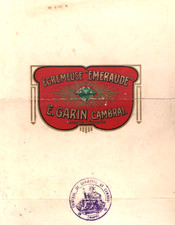 Brevet d'invention -Ecrémeuse - E. GARIN - CAMBRAI - 12 pages - 30x21 cm -1912's