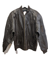 Blouson cuir marron Weekends vintage taille S #5c