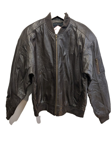 Blouson cuir marron weekends - blouson,