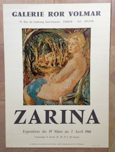 Zarina 1968 affiche - affiche, originale