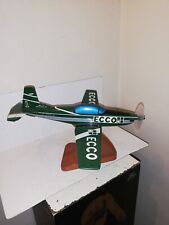 RARE MAQUETTE AGENCE BUREAU BOIS LAQUE AVION PILATUS PR.7  PUB ECCO F.GMEA 1/48