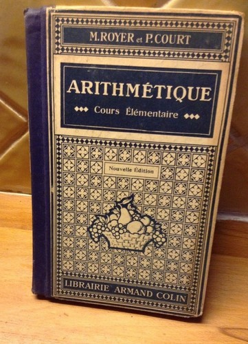 Livre ancien arithmétique - ancien,