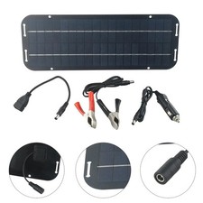 Panneau Solaire Portatif Etanche 60W 12V Charge pour Batteries Voiture Caravane