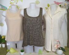 Lot vêtements occasion femme : Haut, Débardeur, Chemise - T : 40 / 42