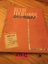 Simca Aronde évolution 1960 1962 Revue Technique Automobile N° 188 1961 RTA