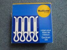 DESTOCKAGE ancienne ruflette vintage galon fronceur rideau boite de 48,40 m rose