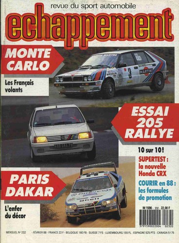 Echappement 232 1988 - echappement, n°232