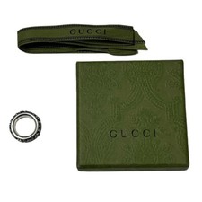 Bague GUCCI motif fleur argent