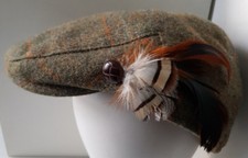 CASQUETTE  TWEED - STYLE GAVROCHE  A " PLUMET "  - ENVOI FRANCE GRATUIT