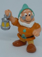 ANCIENNE FIGURINE PVC PLASTIQUE DISNEY BLANCHE NEIGE LE NAIN PROF