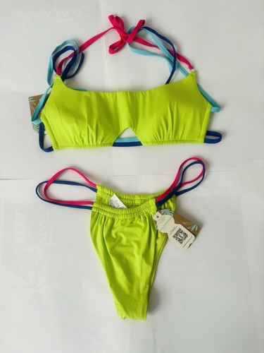 Bikini vert néon sexy - bikini,