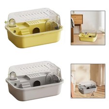 Cage transparente pour hamster, cochon d'Inde, rat, gerbille, ventilation de