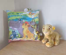 Coussin décoratif + Peluche Simba - Le Roi Lion - Disney